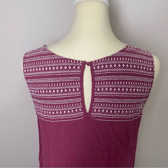 Ariat Too Busy Tunic Top In Rose 100% Rayon Embroidered Women's Size Medium - Picture 3 of 15